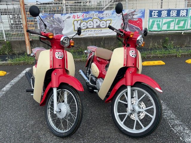 ハローキティとコラボした、ホンダのスーパーカブが入荷！！