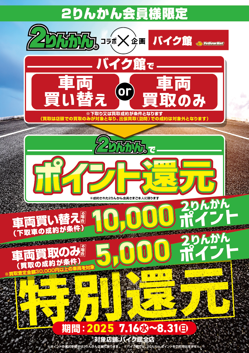 ２りんかんポイント還元のご案内