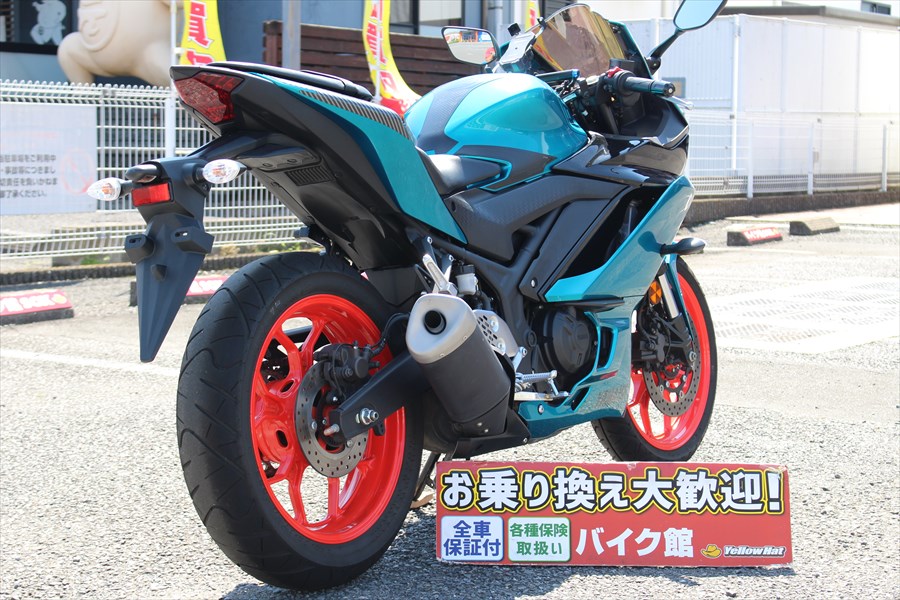 ヤマハ YZF-R25 ABS オールラウンドクォータークラス！ ミラースクリーン、ワイズギアプロテクションパッド、シートカウルカバー、ヘビーウエイトバーエンド装備の詳細  | 中古・新車バイクの販売・買取【バイク館SOX】