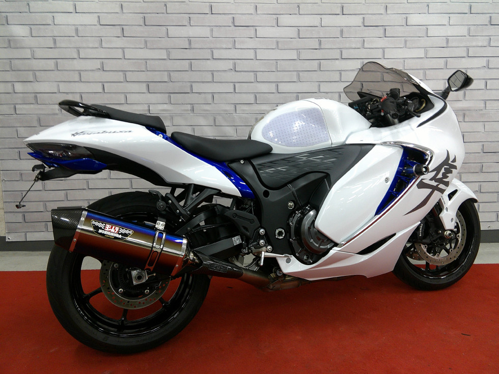 GSX1300R ハヤブサ用 ヨシムラ製スリップオンマフラー ヨシムラUSA レース AT2 フルエキゾースト ステンレス マフラー