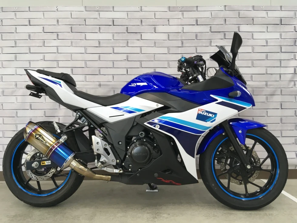 スズキ GSX250R ワイバンマフラー！ ETC2.0 USB電源 ヘルメットロック